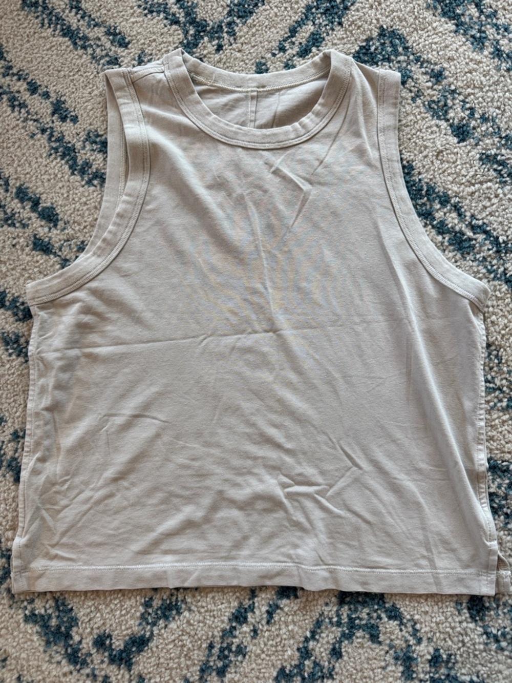 lululemon athletica Neutral Beige Muscle Tank